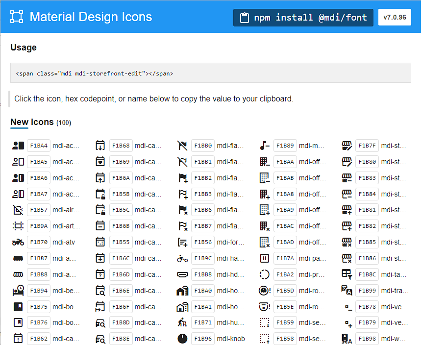 Material Design Icons